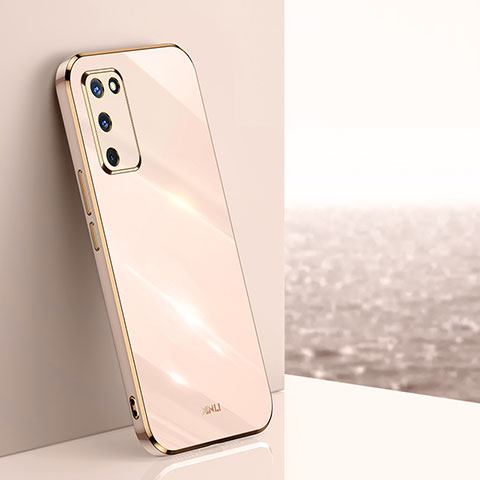 Custodia Silicone Ultra Sottile Morbida Cover XL1 per Oppo A53s 5G Oro