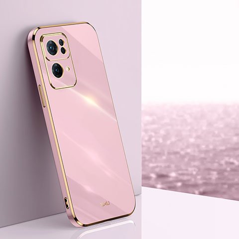 Custodia Silicone Ultra Sottile Morbida Cover XL1 per Oppo Reno7 Pro 5G Rosa