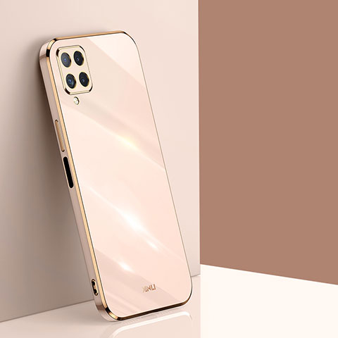 Custodia Silicone Ultra Sottile Morbida Cover XL1 per Samsung Galaxy A12 5G Oro