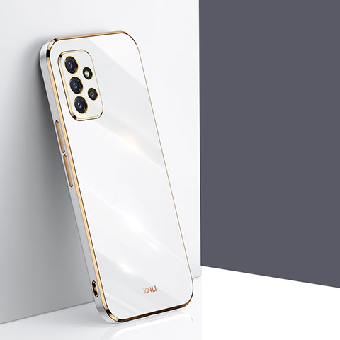 Custodia Silicone Ultra Sottile Morbida Cover XL1 per Samsung Galaxy A72 4G Bianco