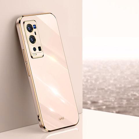 Custodia Silicone Ultra Sottile Morbida Cover XL1 per Vivo X60 Pro+ Plus 5G Oro