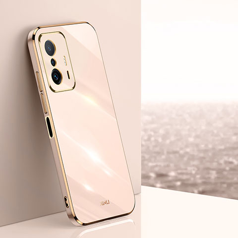 Custodia Silicone Ultra Sottile Morbida Cover XL1 per Xiaomi Mi 11T Pro 5G Oro