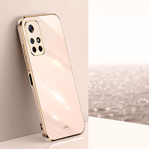 Custodia Silicone Ultra Sottile Morbida Cover XL1 per Xiaomi Poco M4 Pro 5G Oro