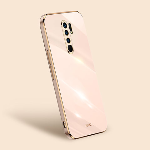 Custodia Silicone Ultra Sottile Morbida Cover XL1 per Xiaomi Redmi 9 Prime India Oro