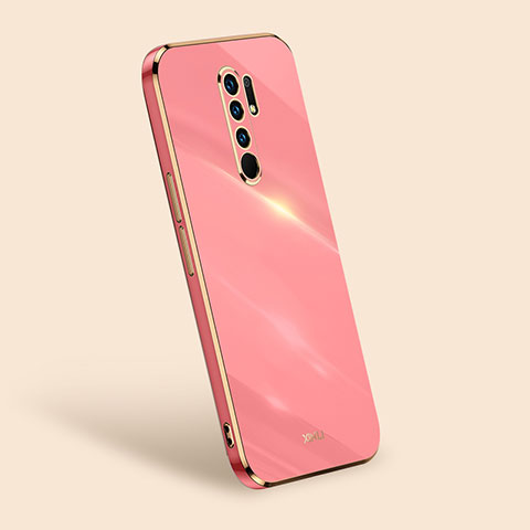 Custodia Silicone Ultra Sottile Morbida Cover XL1 per Xiaomi Redmi 9 Prime India Rosa Caldo