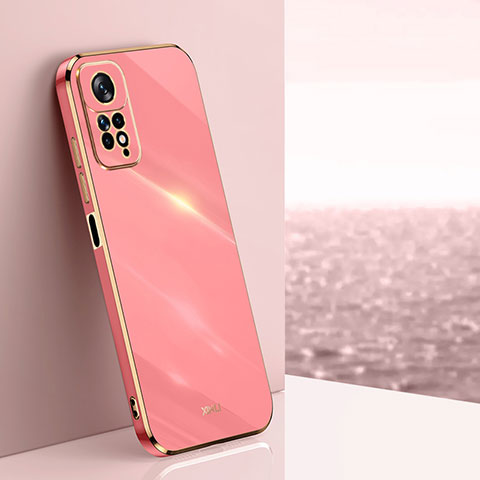 Custodia Silicone Ultra Sottile Morbida Cover XL1 per Xiaomi Redmi Note 11 Pro 4G Rosa Caldo