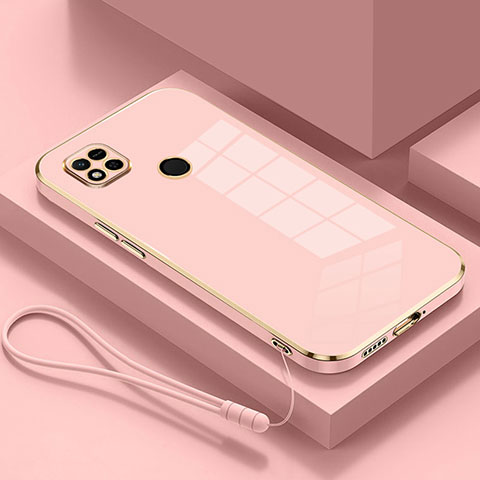 Custodia Silicone Ultra Sottile Morbida Cover XL2 per Xiaomi Redmi 9 Activ Oro Rosa