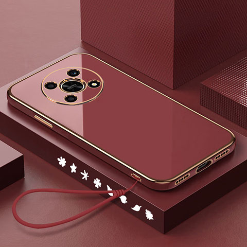 Custodia Silicone Ultra Sottile Morbida Cover XL6 per Huawei Nova Y91 Rosso