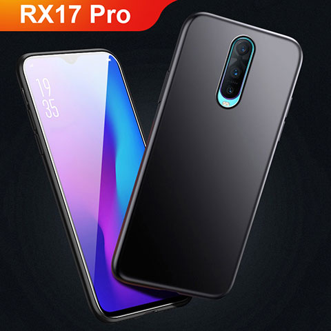 Custodia Silicone Ultra Sottile Morbida P01 per Oppo RX17 Pro Nero