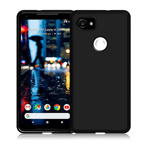 Custodia Silicone Ultra Sottile Morbida per Google Pixel 2 XL Nero