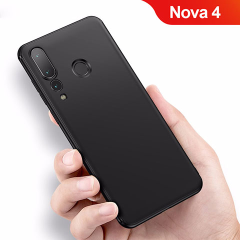 Custodia Silicone Ultra Sottile Morbida per Huawei Nova 4 Nero