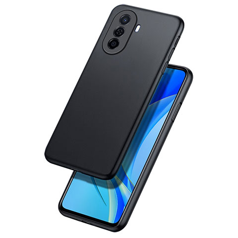 Custodia Silicone Ultra Sottile Morbida per Huawei Nova Y70 Plus Nero