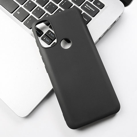 Custodia Silicone Ultra Sottile Morbida per Motorola Moto G60 Nero