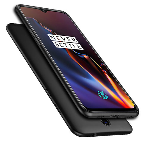 Custodia Silicone Ultra Sottile Morbida per OnePlus 7 Nero