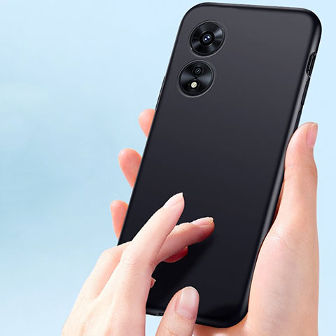 Custodia Silicone Ultra Sottile Morbida per Oppo A1 Pro 5G Nero