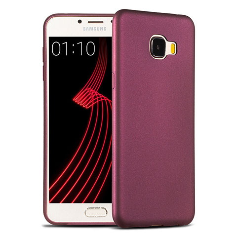 Custodia Silicone Ultra Sottile Morbida per Samsung Galaxy C7 SM-C7000 Viola