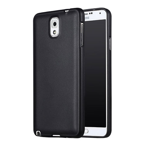 Custodia Silicone Ultra Sottile Morbida per Samsung Galaxy Note 3 N9000 Nero