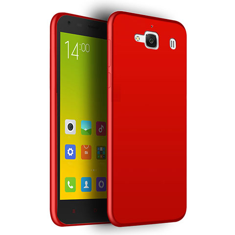 Custodia Silicone Ultra Sottile Morbida per Xiaomi Redmi 2 Rosso