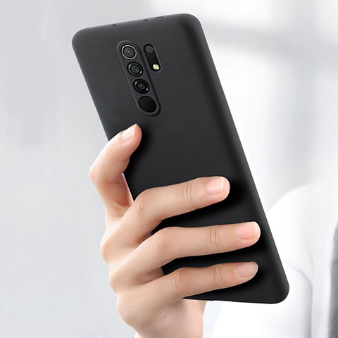 Custodia Silicone Ultra Sottile Morbida per Xiaomi Redmi 9 Nero