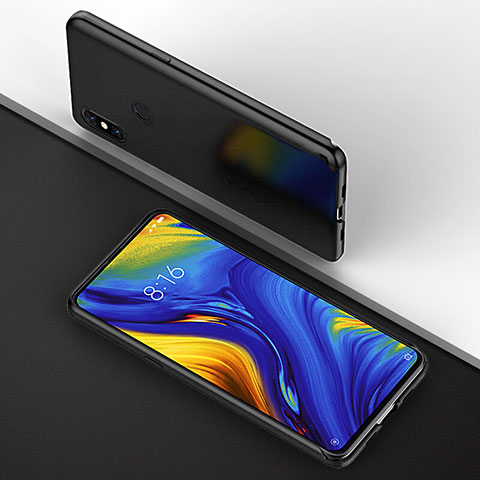 Custodia Silicone Ultra Sottile Morbida R01 per Xiaomi Mi Mix 3 Nero