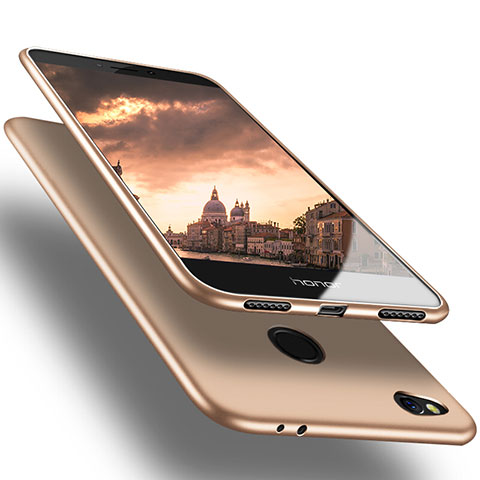 Custodia Silicone Ultra Sottile Morbida S02 per Huawei Honor 8 Lite Oro