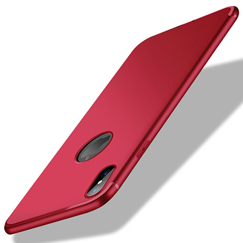 Custodia Silicone Ultra Sottile Morbida S04 per Apple iPhone X Rosso