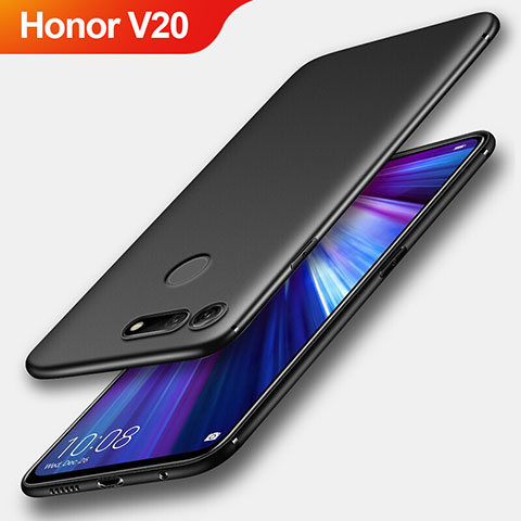 Custodia Silicone Ultra Sottile Morbida S04 per Huawei Honor V20 Nero