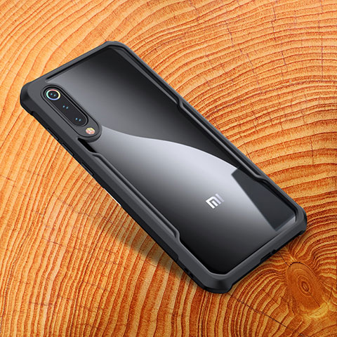 Custodia Silicone Ultra Sottile Morbida Specchio M01 per Xiaomi Mi 9 Lite Nero