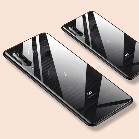 Custodia Silicone Ultra Sottile Morbida Specchio per Xiaomi Mi 9 Nero