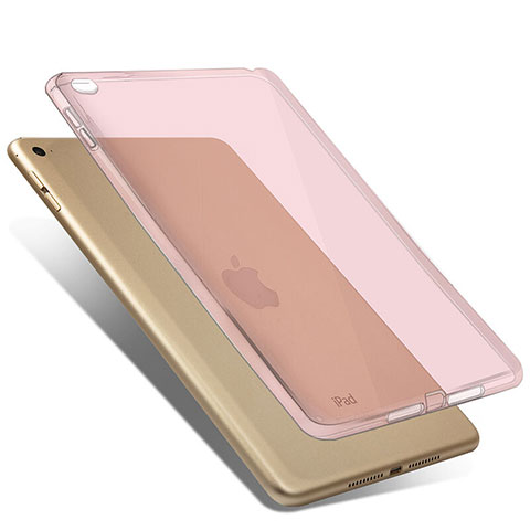 Custodia TPU Trasparente Ultra Sottile Morbida per Apple iPad Mini 4 Rosa