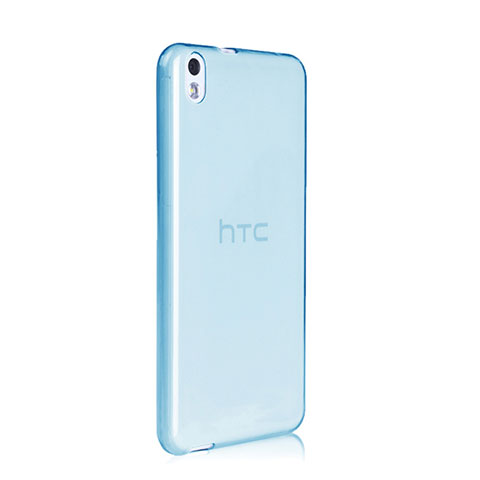 Custodia TPU Trasparente Ultra Sottile Morbida per HTC Desire 816 Blu