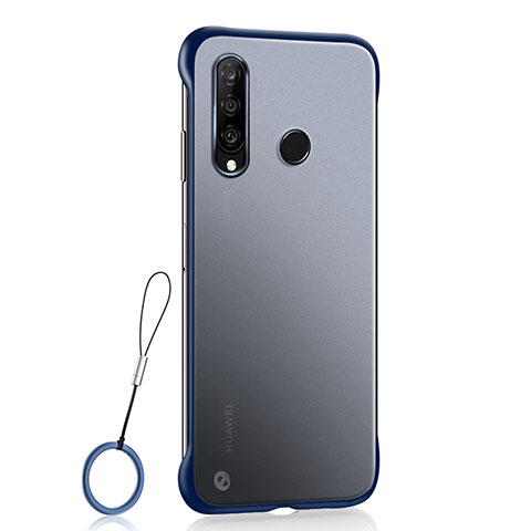 Custodia Ultra Sottile Trasparente Rigida Cover Opaca H05 per Huawei Nova 4e Blu