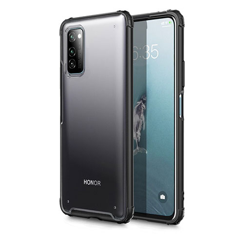 Custodia Ultra Sottile Trasparente Rigida Cover Opaca U01 per Huawei Honor View 30 5G Nero