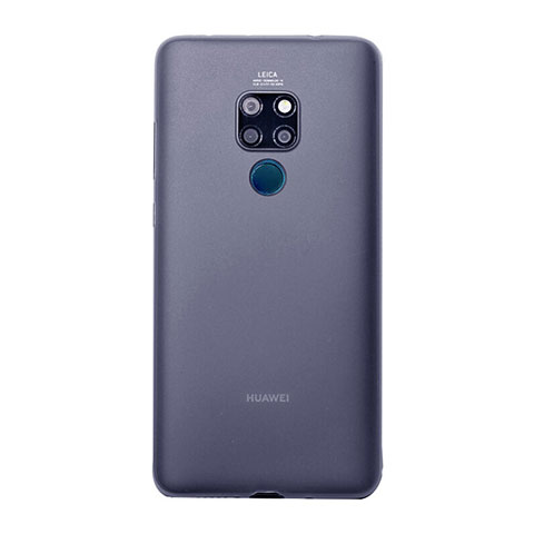 Custodia Ultra Sottile Trasparente Rigida Cover Opaca U01 per Huawei Mate 20 Blu