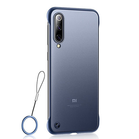 Custodia Ultra Sottile Trasparente Rigida Cover Opaca U01 per Xiaomi Mi A3 Lite Blu