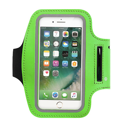 Fascia da Braccio Armband Corsa Sportiva Universale B02 Verde