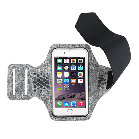 Fascia da Braccio Custodia Armband Corsa Sportiva Universale B12 Grigio