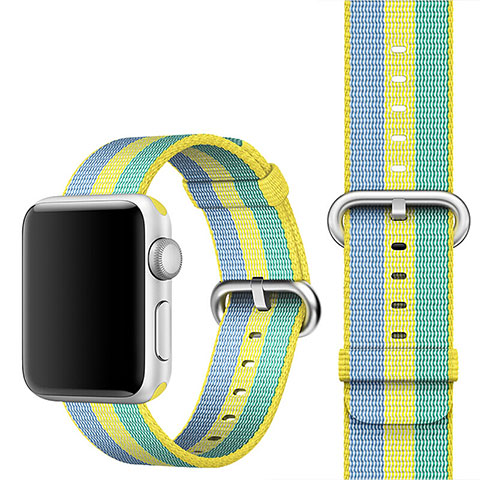 Milanese Cinturino Braccialetto Acciaio per Apple iWatch 3 38mm Giallo