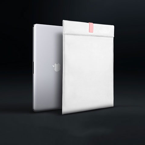 Morbido Pelle Custodia Marsupio Tasca L03 per Apple MacBook Air 13 pollici (2020) Bianco