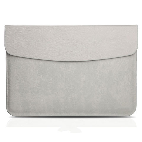 Morbido Pelle Custodia Marsupio Tasca L06 per Apple MacBook 12 pollici Grigio