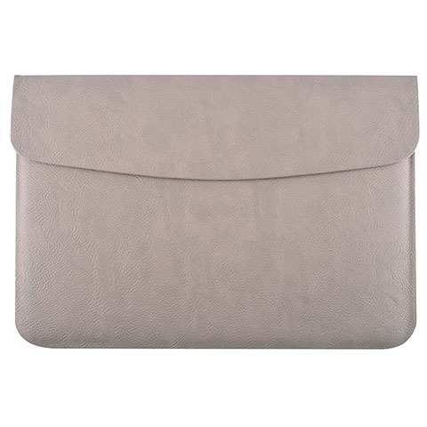 Morbido Pelle Custodia Marsupio Tasca L15 per Apple MacBook 12 pollici Grigio