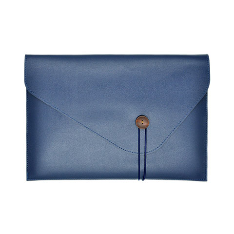 Morbido Pelle Custodia Marsupio Tasca L22 per Apple MacBook 12 pollici Blu