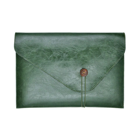 Morbido Pelle Custodia Marsupio Tasca L23 per Apple MacBook 12 pollici Verde