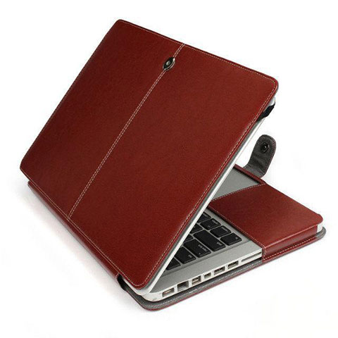 Morbido Pelle Custodia Marsupio Tasca L24 per Apple MacBook Pro 13 pollici Retina Marrone