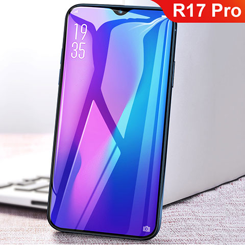 Pellicola in Vetro Temperato Protettiva Integrale Anti Blu-Ray Proteggi Schermo Film per Oppo R17 Pro Nero