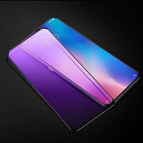 Pellicola in Vetro Temperato Protettiva Integrale Anti Blu-Ray Proteggi Schermo Film per Xiaomi Mi 9 Nero