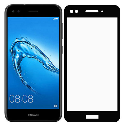 Pellicola in Vetro Temperato Protettiva Integrale Proteggi Schermo Film F02 per Huawei Y6 Pro (2017) Nero