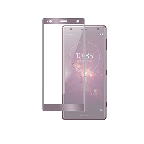 Pellicola in Vetro Temperato Protettiva Integrale Proteggi Schermo Film F03 per Sony Xperia XZ2 Premium Oro Rosa