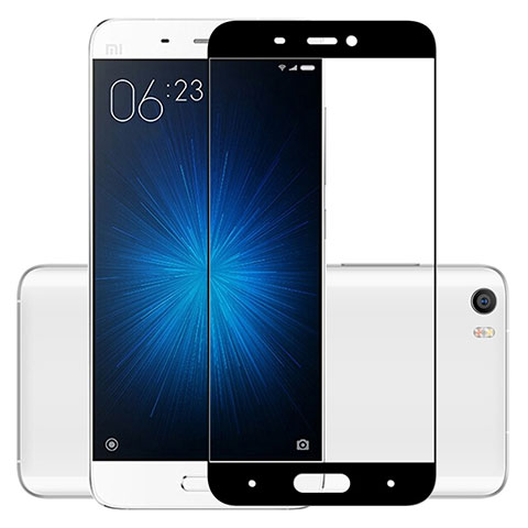 Pellicola in Vetro Temperato Protettiva Integrale Proteggi Schermo Film F03 per Xiaomi Mi 5 Nero