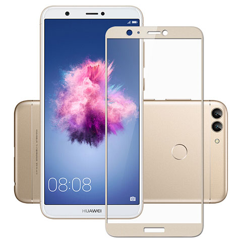 Pellicola in Vetro Temperato Protettiva Integrale Proteggi Schermo Film per Huawei Enjoy 7S Oro